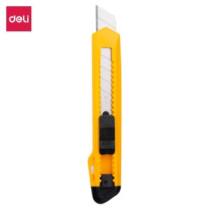 deli E2001 Cutter, 8 snap-off blades, Yellow