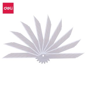 deli E2015 Cutter Blade, 8 snap-off blades, Silver