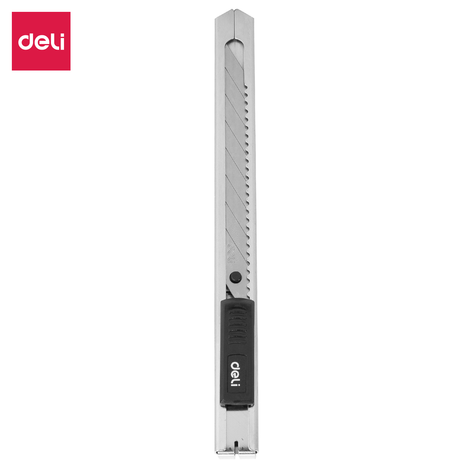 deli E2034 Cutter, 8 snap-off blades, Silver