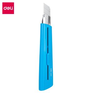 deli E2040 Cutter, 8 snap-off blades, Blue