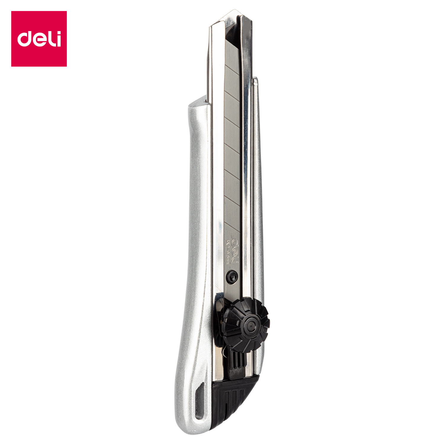 deli E2045 Cutter, 8 snap-off blades, Silver