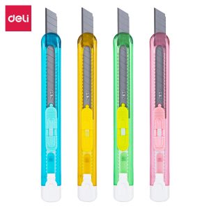 deli E2054 Cutter, 129.76x15.53x14.32mm, Assorted Colors