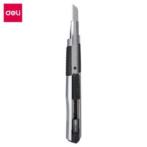 deli E2056 Cutter, 13 snap-off blades, Silver