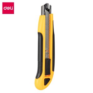 deli E2091 Cutter, 8 snap-off blades, Yellow