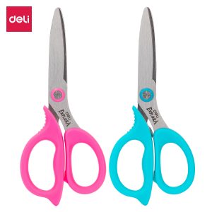 deli E77755 School Scissors, 135mm, Assorted Colors