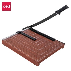 deli E8002 Paper Trimmer, A3, Brown