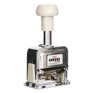 deli 7509 Numbering Machine, 9 digits, White
