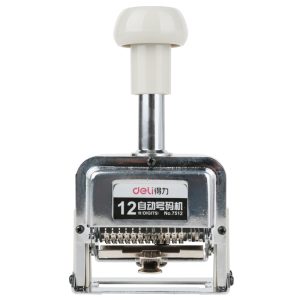 deli 7512 Numbering Machine, 109*70*164mm, 575 gram, White