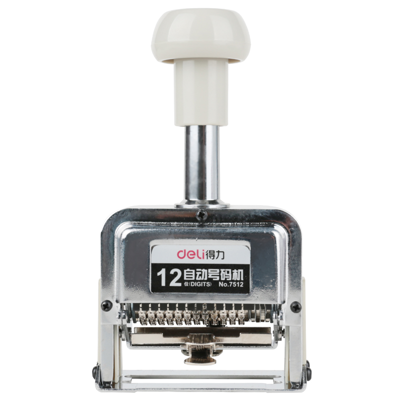 deli 7512 Numbering Machine, 109*70*164mm, 575 gram, White