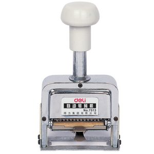 deli 7513 Numbering Machine, 112*70*164mm, White