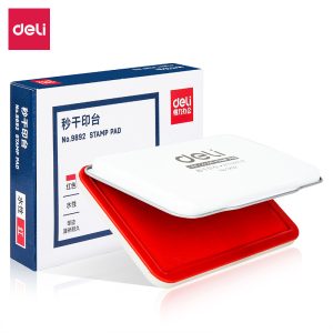 deli 9892 Stamp Pad, 120x80mm, Red