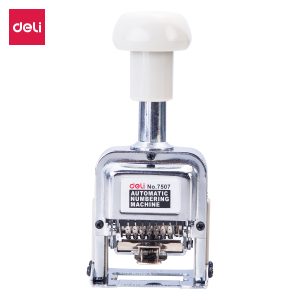 deli E7507 Numbering Machine, 7 digits, White