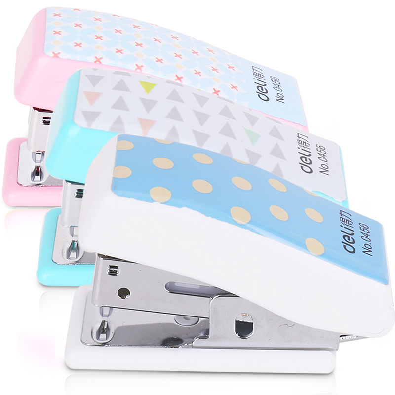 deli 0456 Mini Stapler, 57*23*37, Assorted Colors