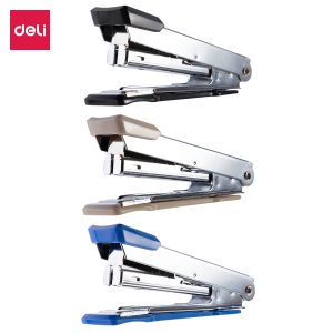 deli E0214 Stapler Set, 15sheets,#10, Assorted Colors