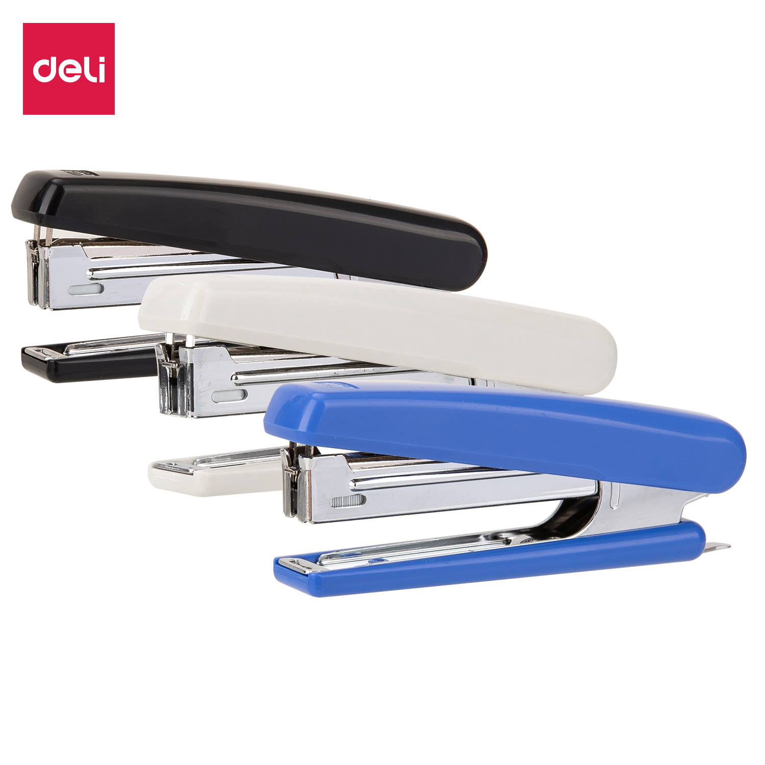 deli E0251 Stapler, 15sheets,#10, Assorted Colors