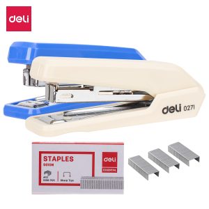 deli E0272 Stapler Set, 15sheets,#10, Assorted Colors