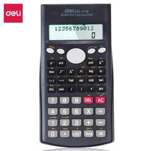 deli 1710 Scientific Calculator, 240F-10+2 digits, Dark Blue
