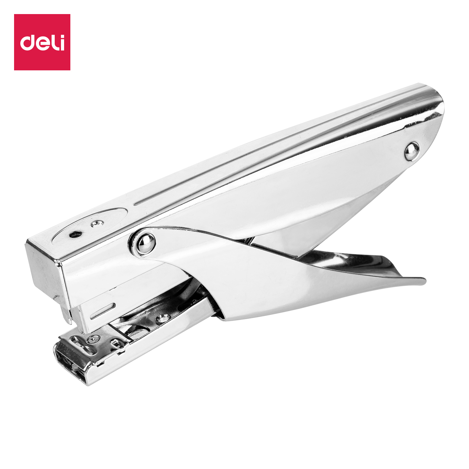 deli E0346S Plier Stapler, 25sheets,24/6 & 26/6, Silver