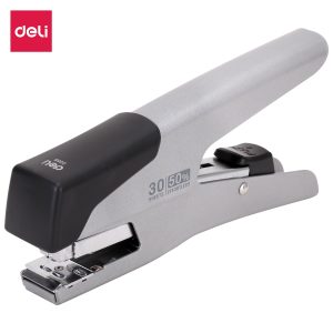 deli E0358 Effortless Plier Stapler, 30sheets,24/6 & 26/6, Silver