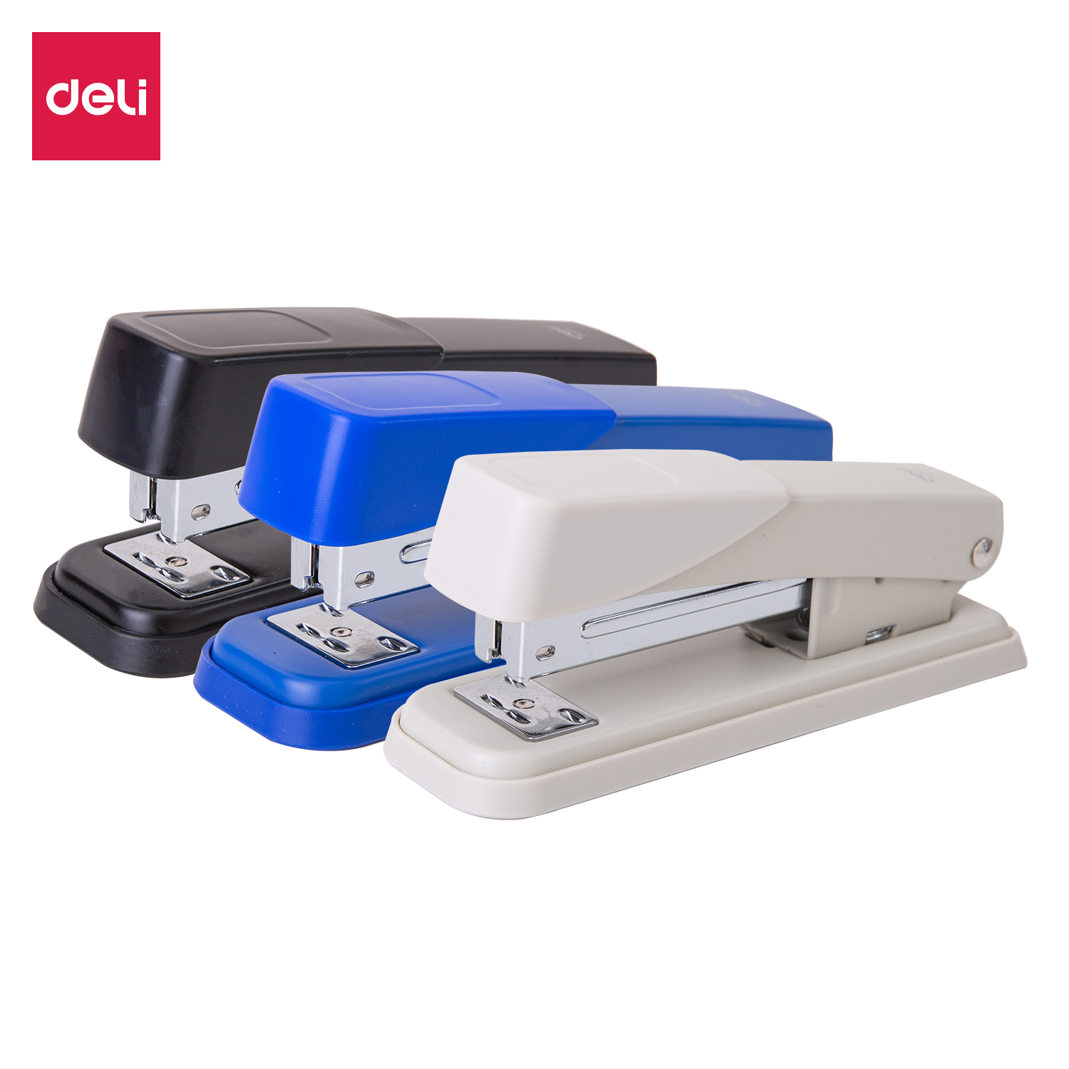 deli E0426 Stapler, 25sheets,24/6 & 26/6, Assorted Colors