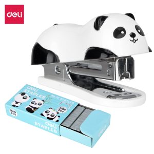 deli E0453 Mini Stapler, 15sheets,#10, White