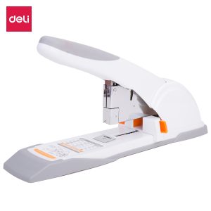 deli E0487 Heavy Duty Stapler, 80sheets, White