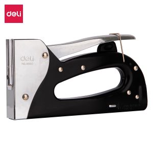 deli E4600 Tacker/Staple Gun Set, Tack up to 10 mm thickness, Black