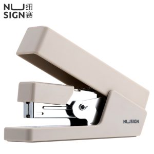deli NS081 Nusign Effortless Stapler, 20sheets,24/6 & 26/6, Light Grey