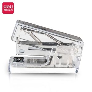 deli NS083 FNusign Stapler, 12sheets,24/6 & 26/6, Transparent Green