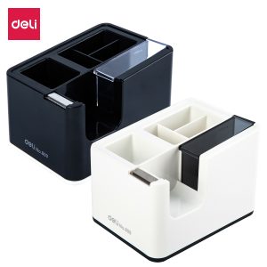 deli E809 Tape Dispenser, 124×95×87mm, Assorted Colors