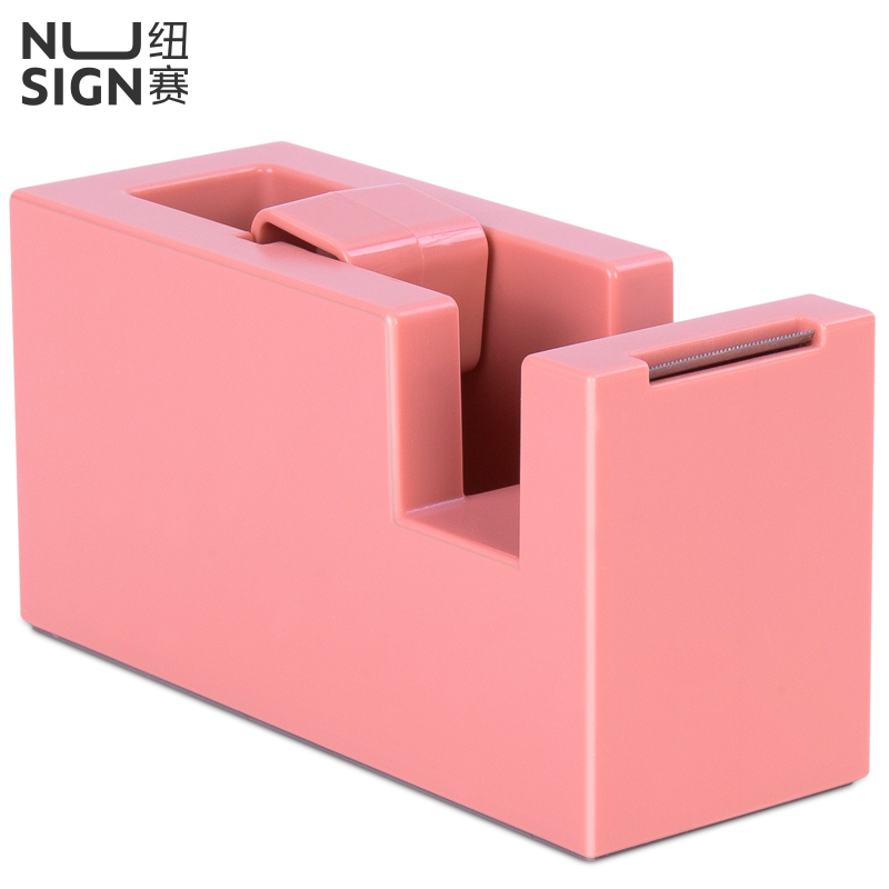 deli NS121 Nusign Tape Dispenser, Light Red