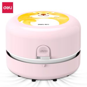 deli 18883 Desktop Vacuum, 2 pcs/AA Battery Charge, Pink