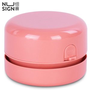 deli NS198 Nusign Desktop Vacuum, Light Red