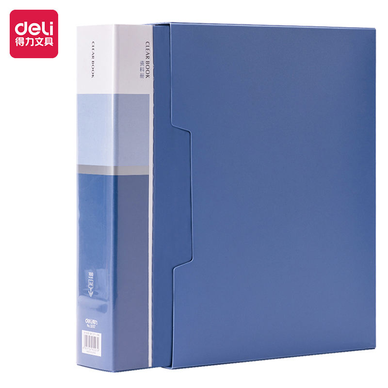 deli 5007 Display Book, A4-100P, Blue