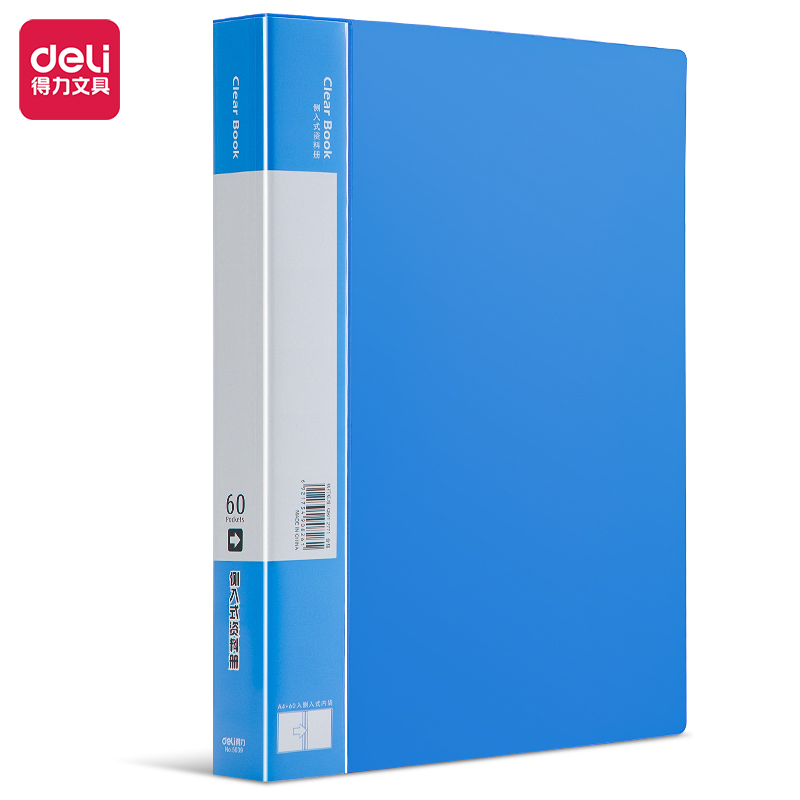 deli 5039 60P Display Book, 60P, Blue