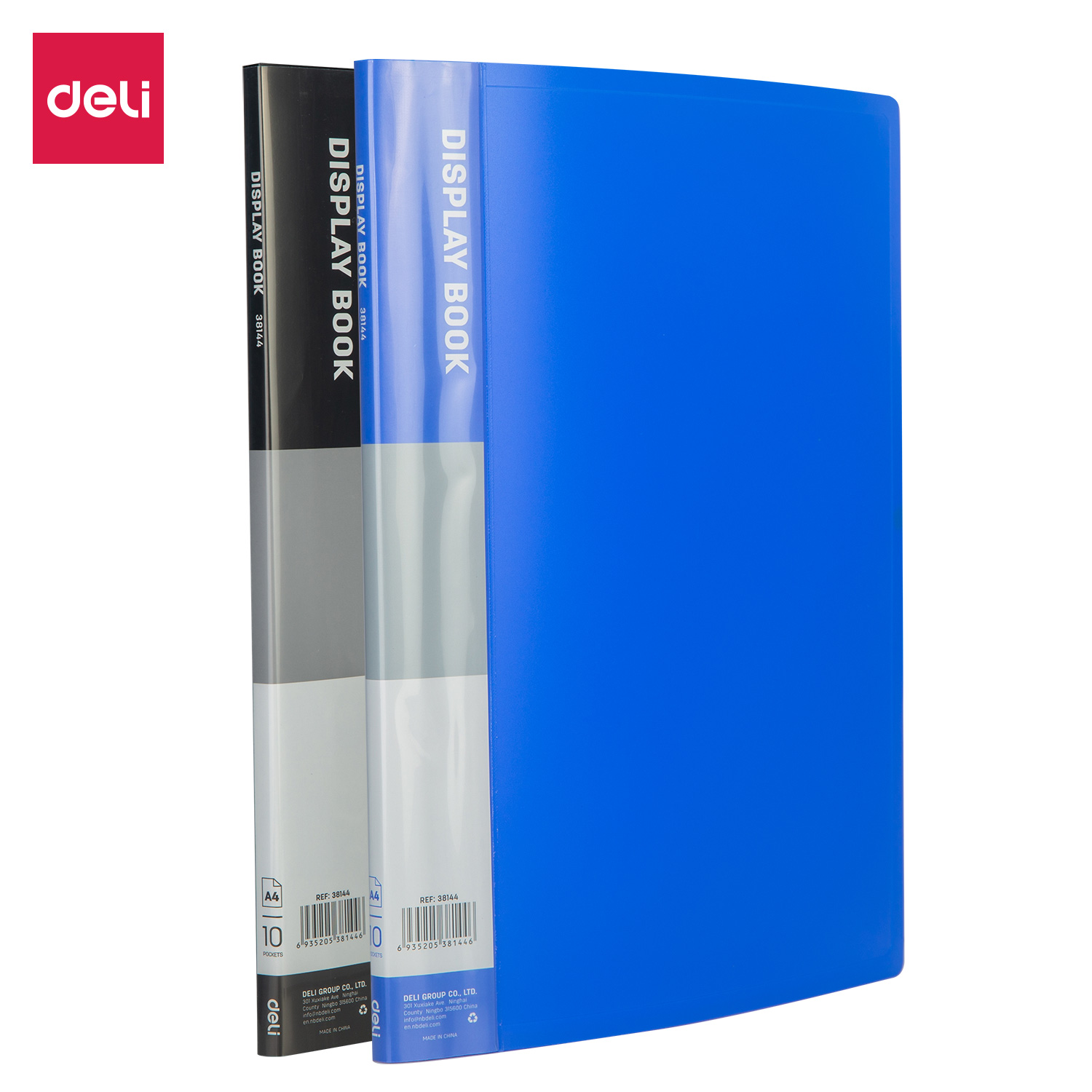 deli E38144 Office Display Book, A4-10 pages, Assorted Colors