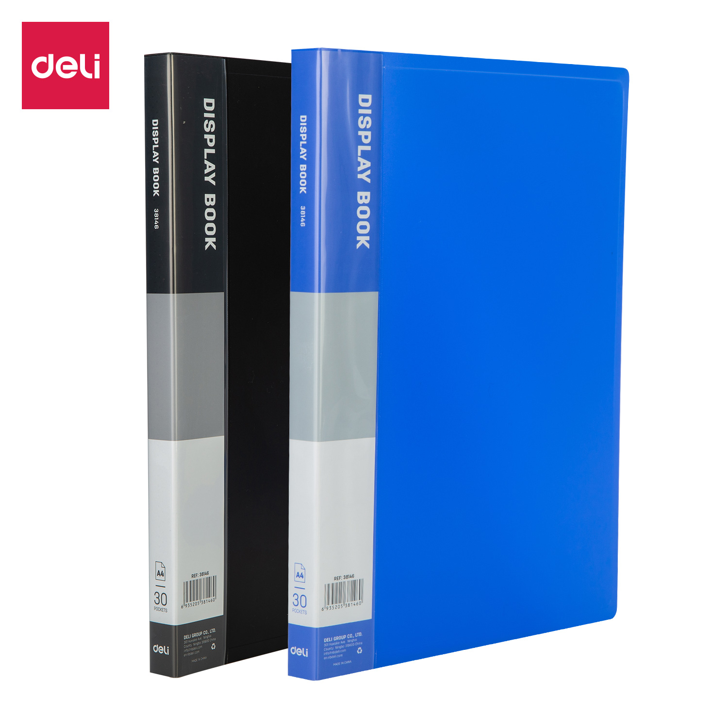 deli E38146 Office Display Book, A4-30 pages, Assorted Colors