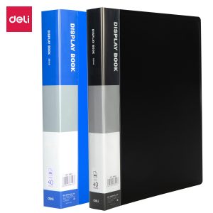 deli E38147 Office Display Book, A4-40 pages, Assorted Colors
