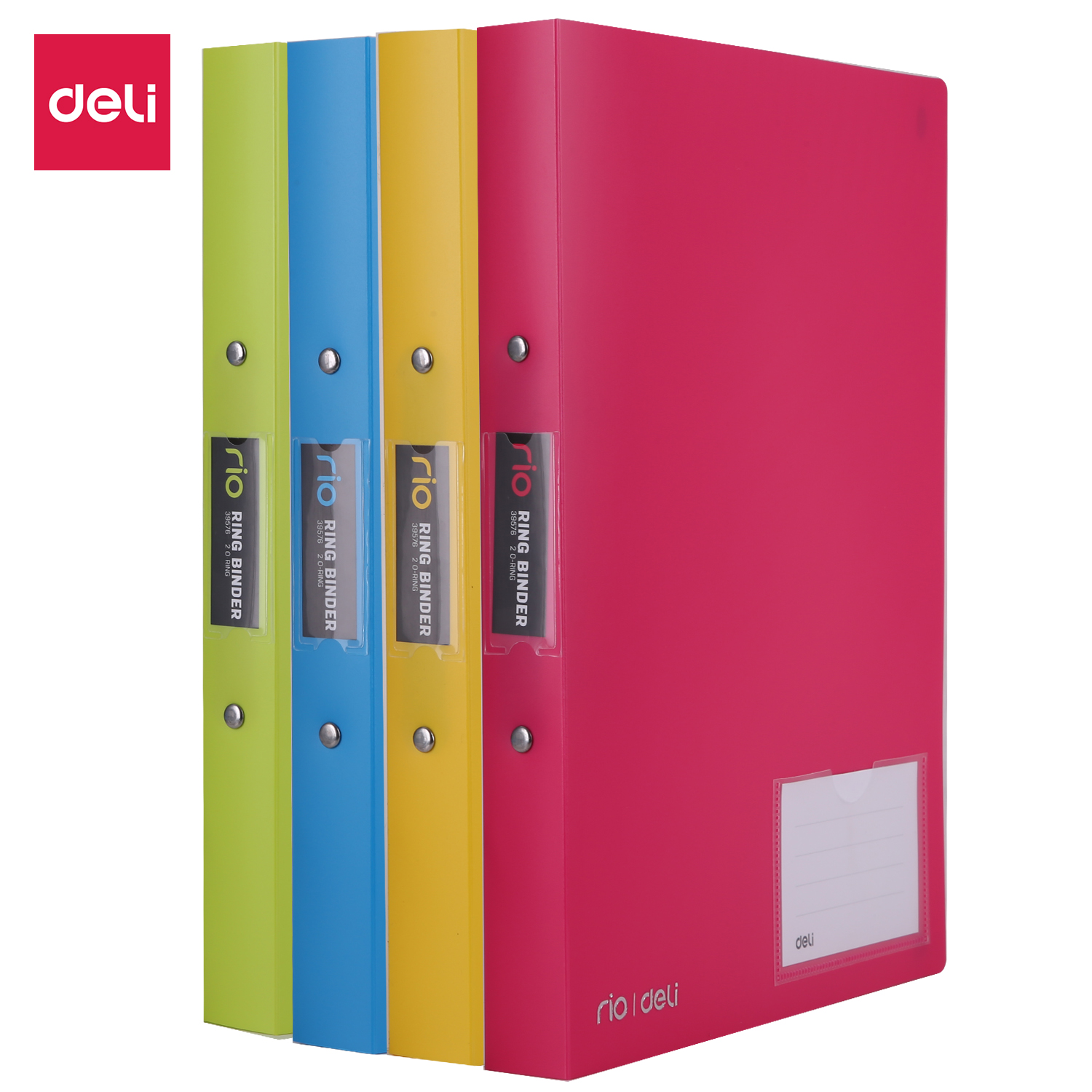 deli E39576 Ring Binder, A4, Assorted Colors