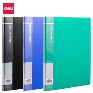 deli E5002 Office Display Book, A4-20 pages, Assorted Colors
