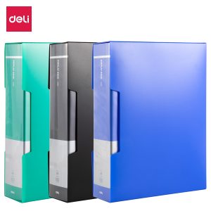 deli E5007 Office Display Book, A4-100 pages, Assorted Colors