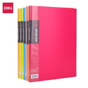 deli E5032 Office Display Book, A4-20 pages, Assorted Colors