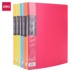 deli E5033 Office Display Book, A4-30 pages, Assorted Colors