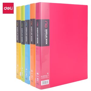 deli E5035 Office Display Book, A4-60 pages, Assorted Colors