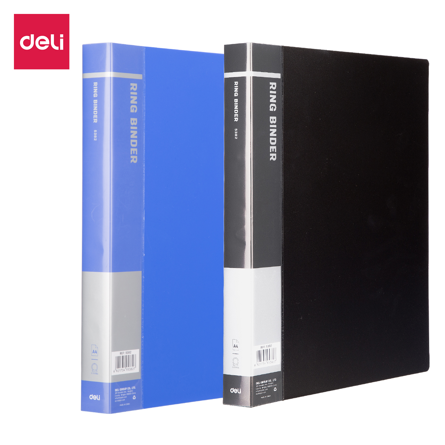 deli E5382 Ring Binder, A4, Assorted Colors