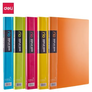 deli EB01102 Office Display Book, FC-20 page, Assorted Colors