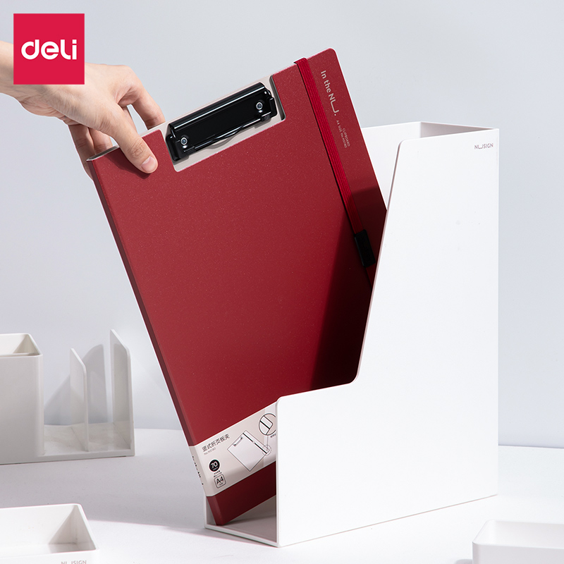 deli NS180 Clipboard, 2.0mm Foam PP Material, Red
