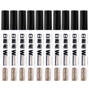 deli 6801 Whiteboard Marker, Bullet tip：1.8mm, Black