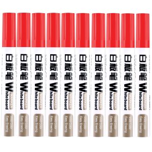 deli 6801 Whiteboard Marker, Bullet tip：1.8mm, Red