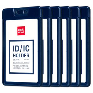 deli 8315 Name Badge, Inner core size: 54*89mm, Blue